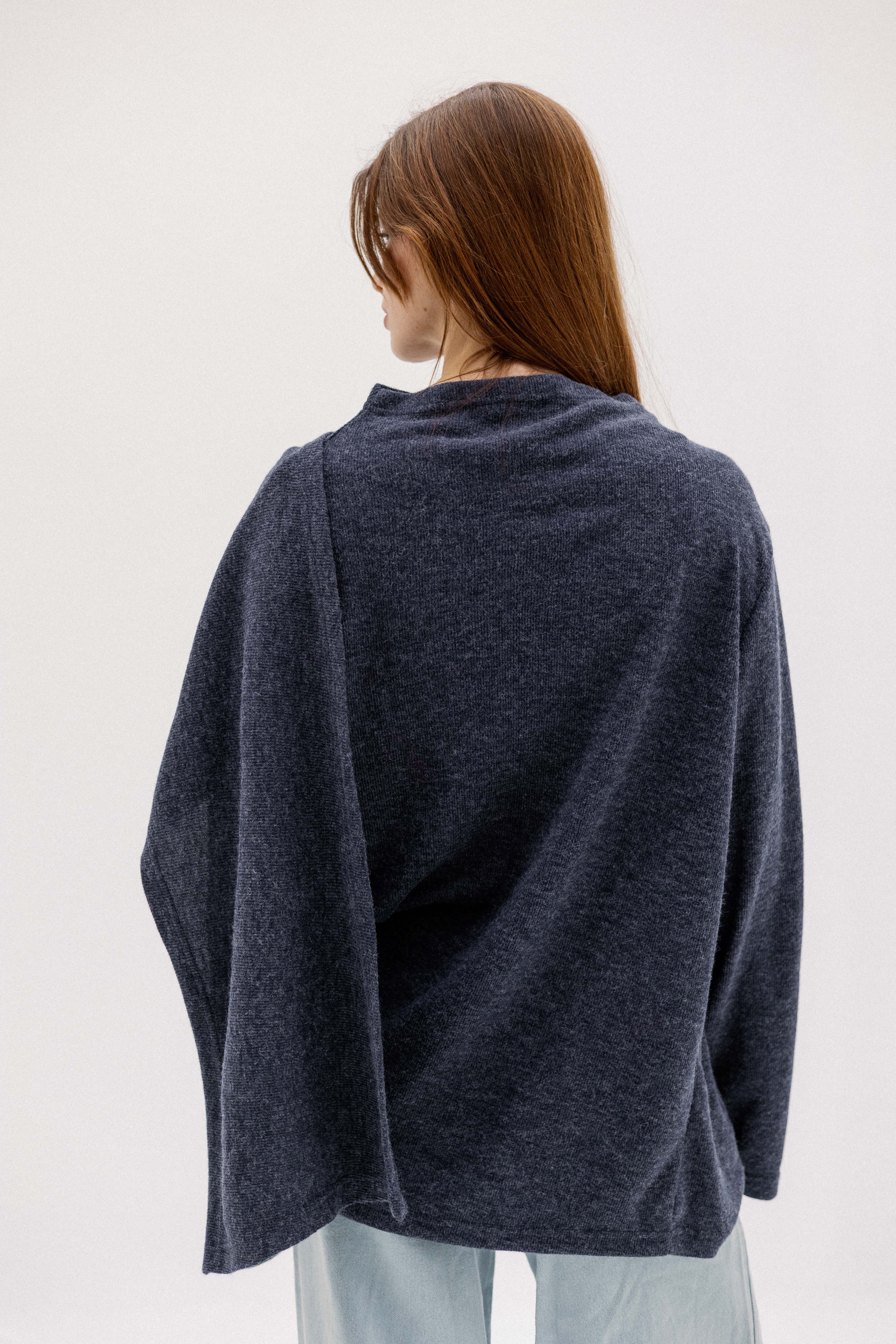 The loop jacket Navy Blue