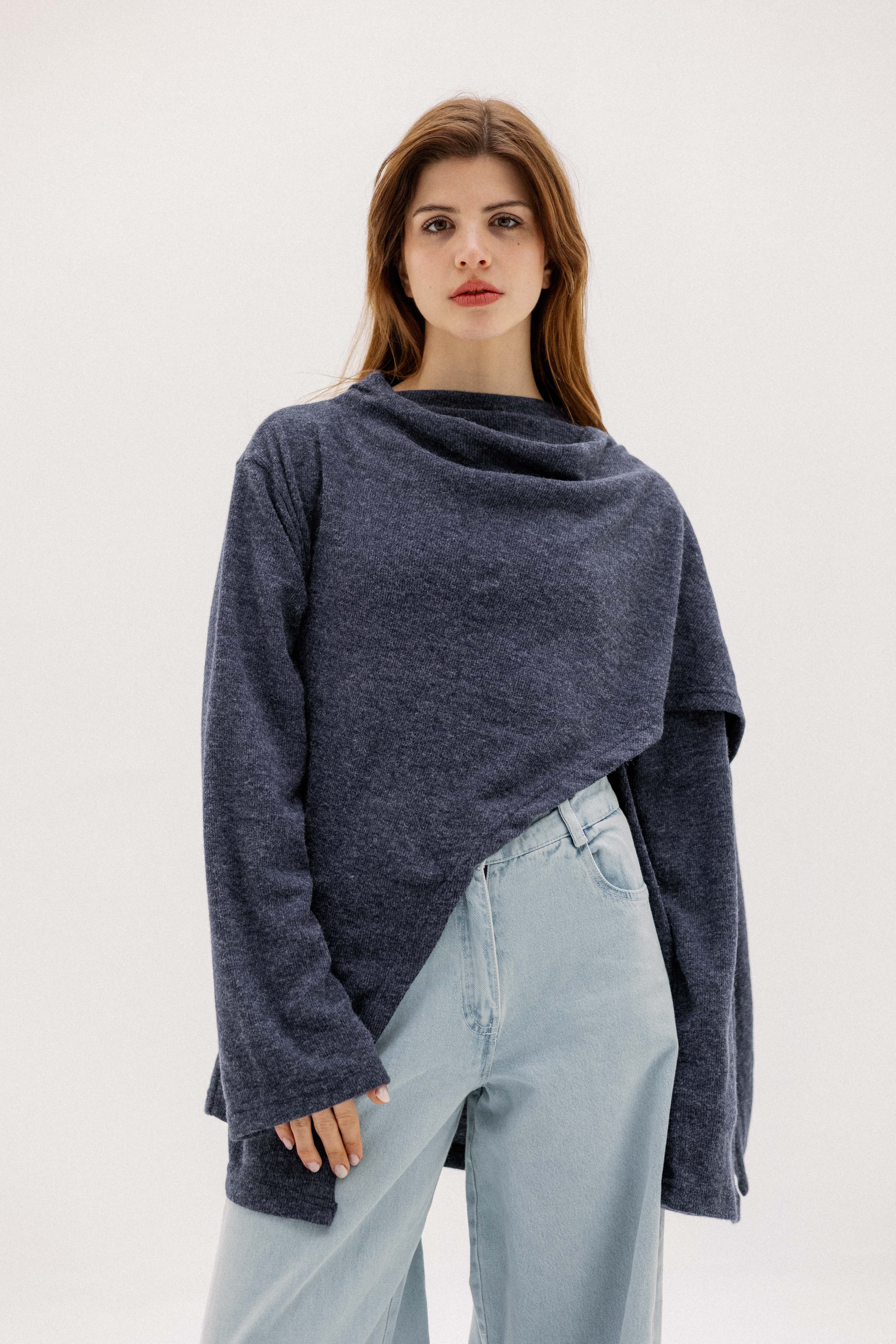 The loop jacket Navy Blue