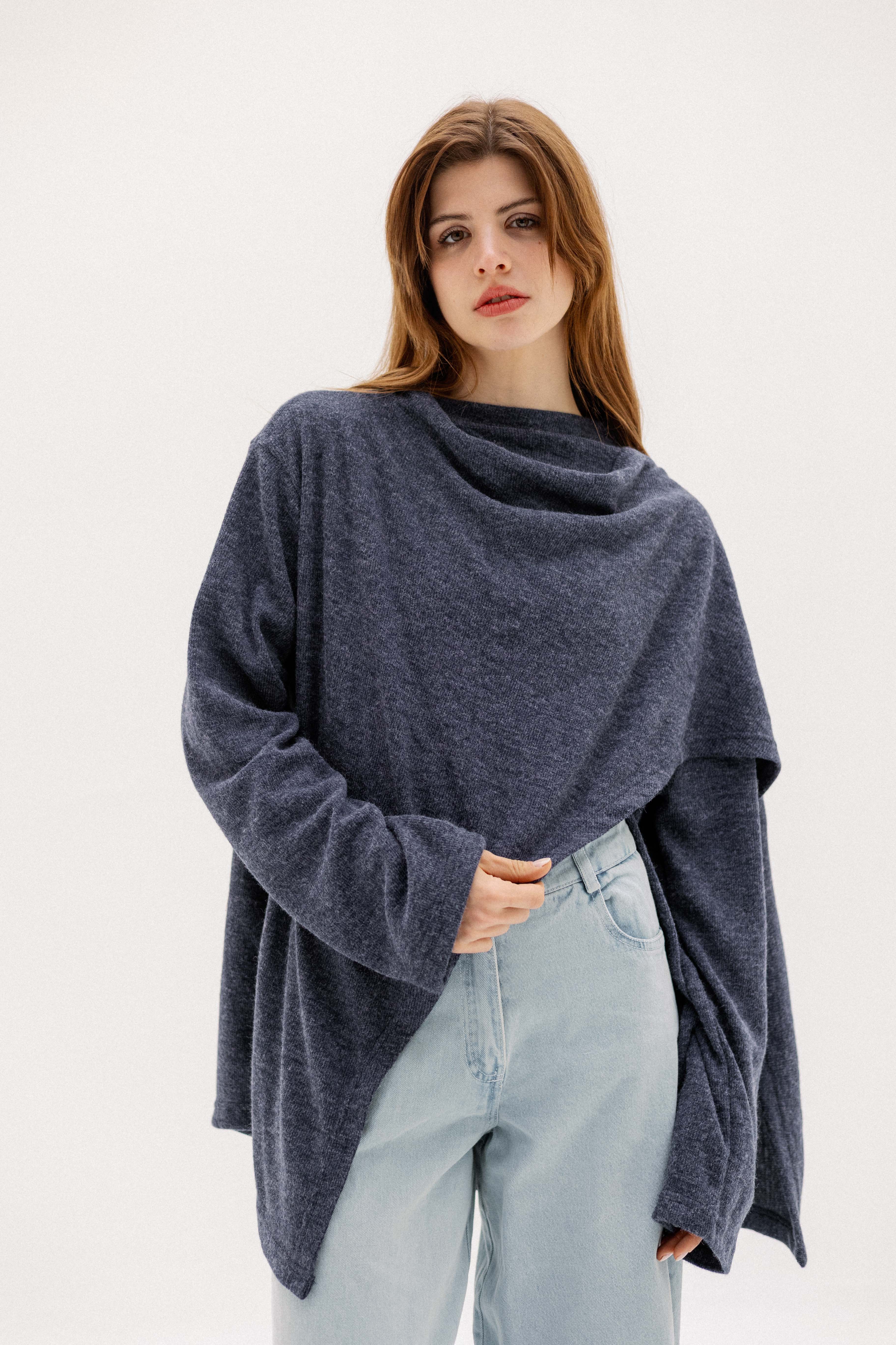 The loop jacket Navy Blue