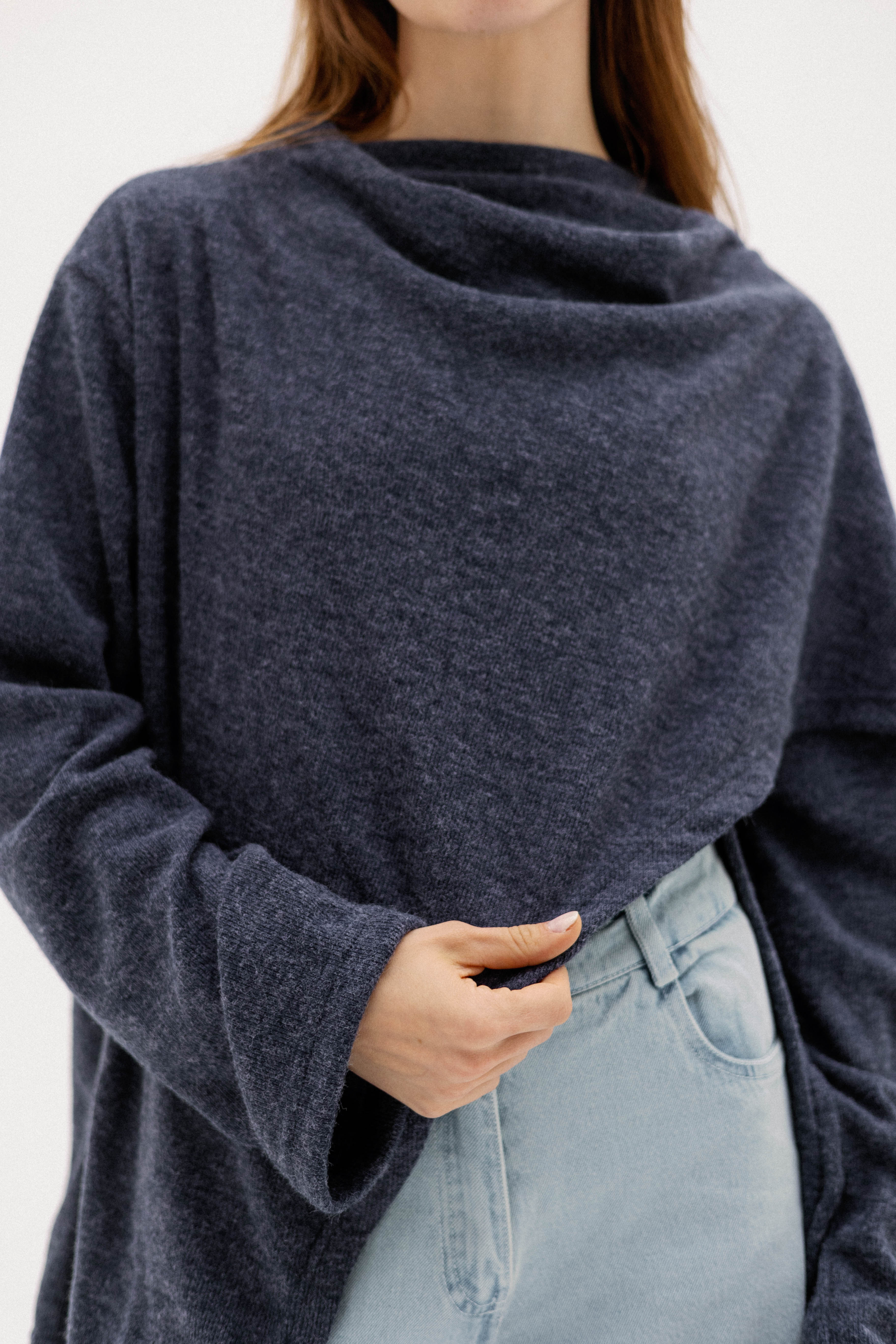 The loop jacket Navy Blue