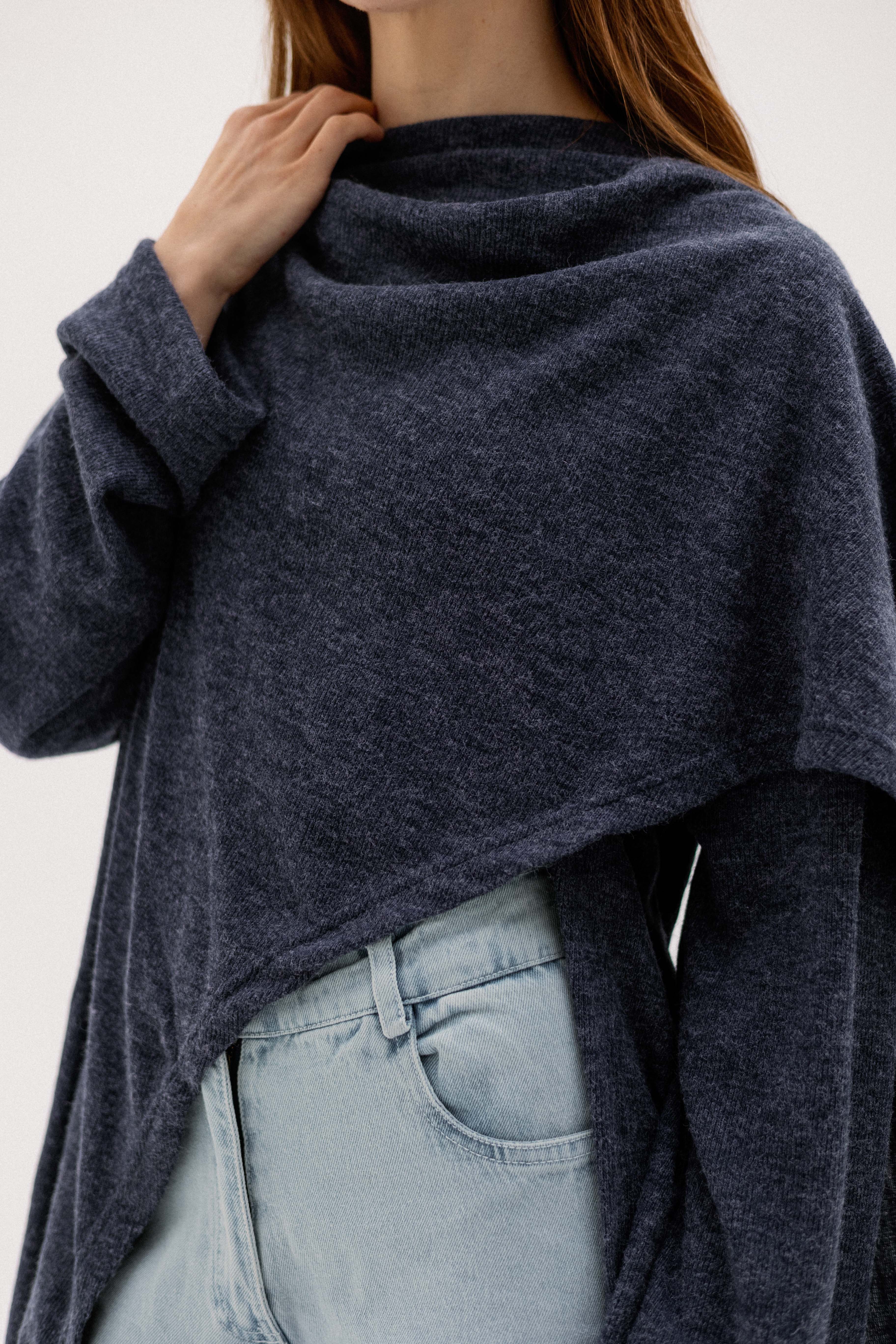 The loop jacket Navy Blue