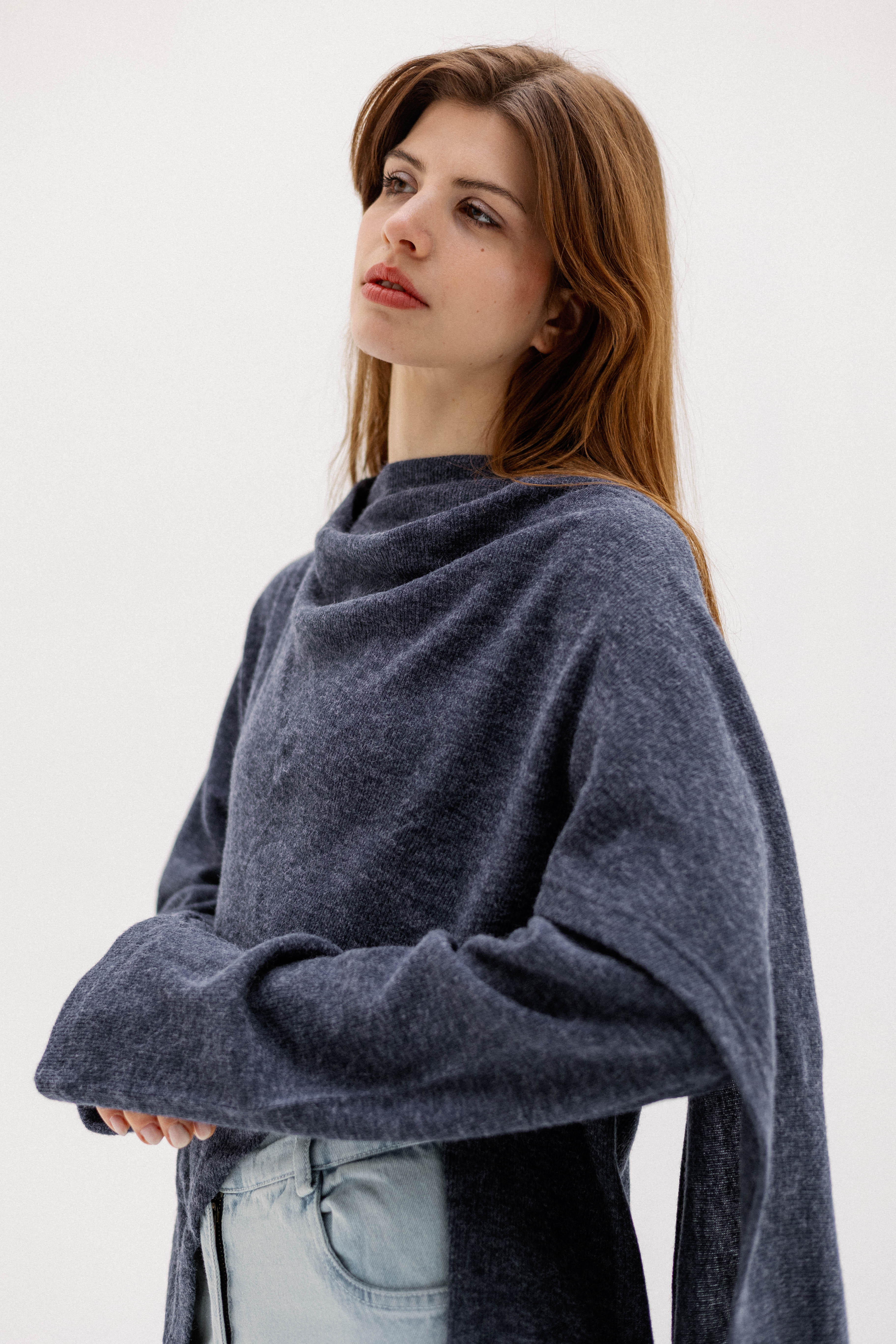 The loop jacket Navy Blue