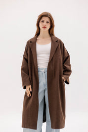 The Slate Slouch coat    BROWN