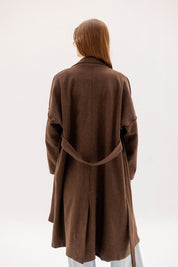 The Slate Slouch coat    BROWN