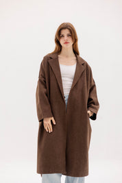 The Slate Slouch coat    BROWN