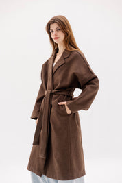 The Slate Slouch coat    BROWN