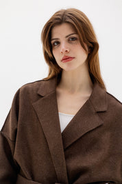 The Slate Slouch coat    BROWN