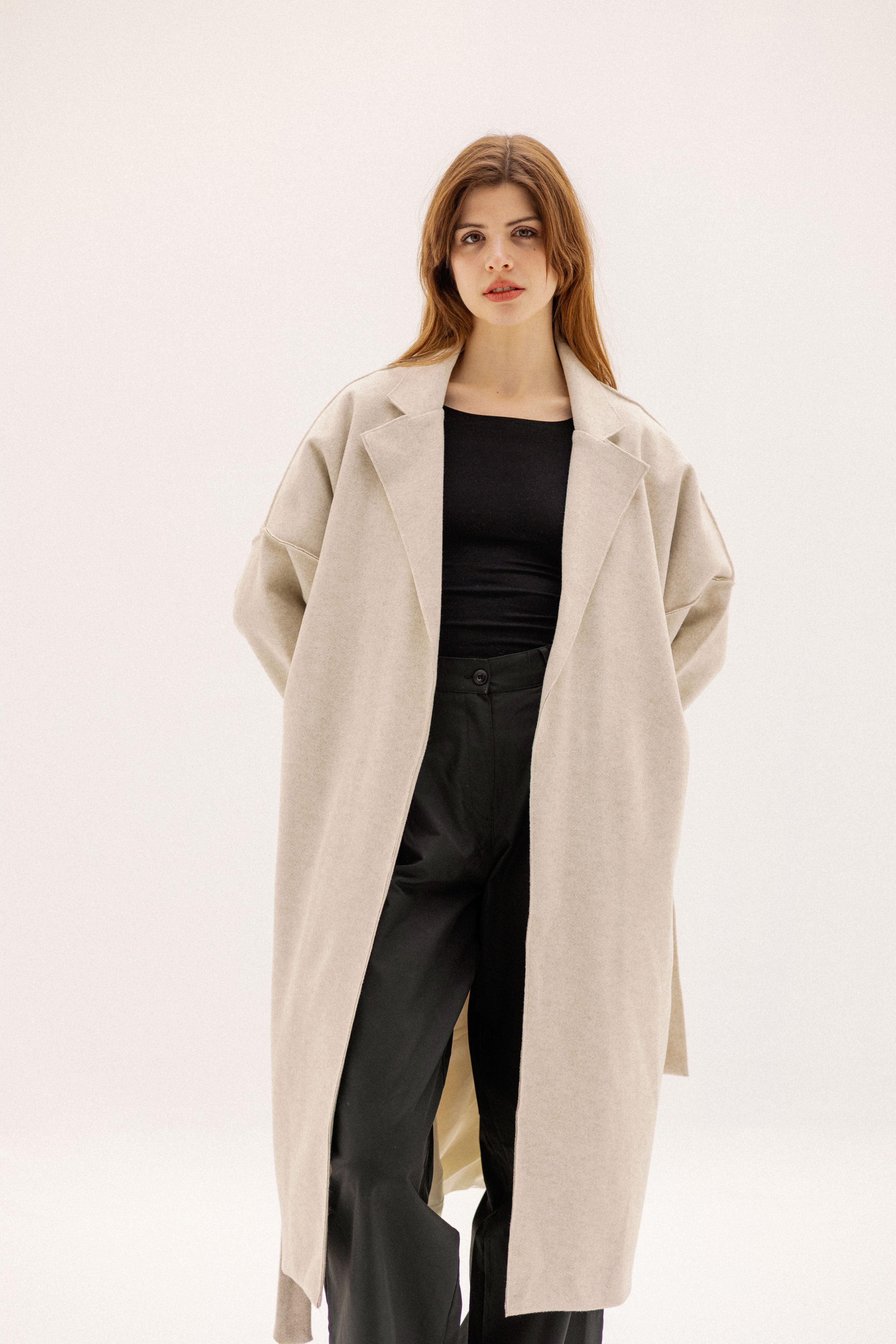 The Slate Slouch coat &nbsp BIEGE