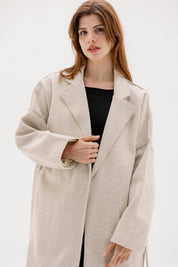 The Slate Slouch coat &nbsp BIEGE
