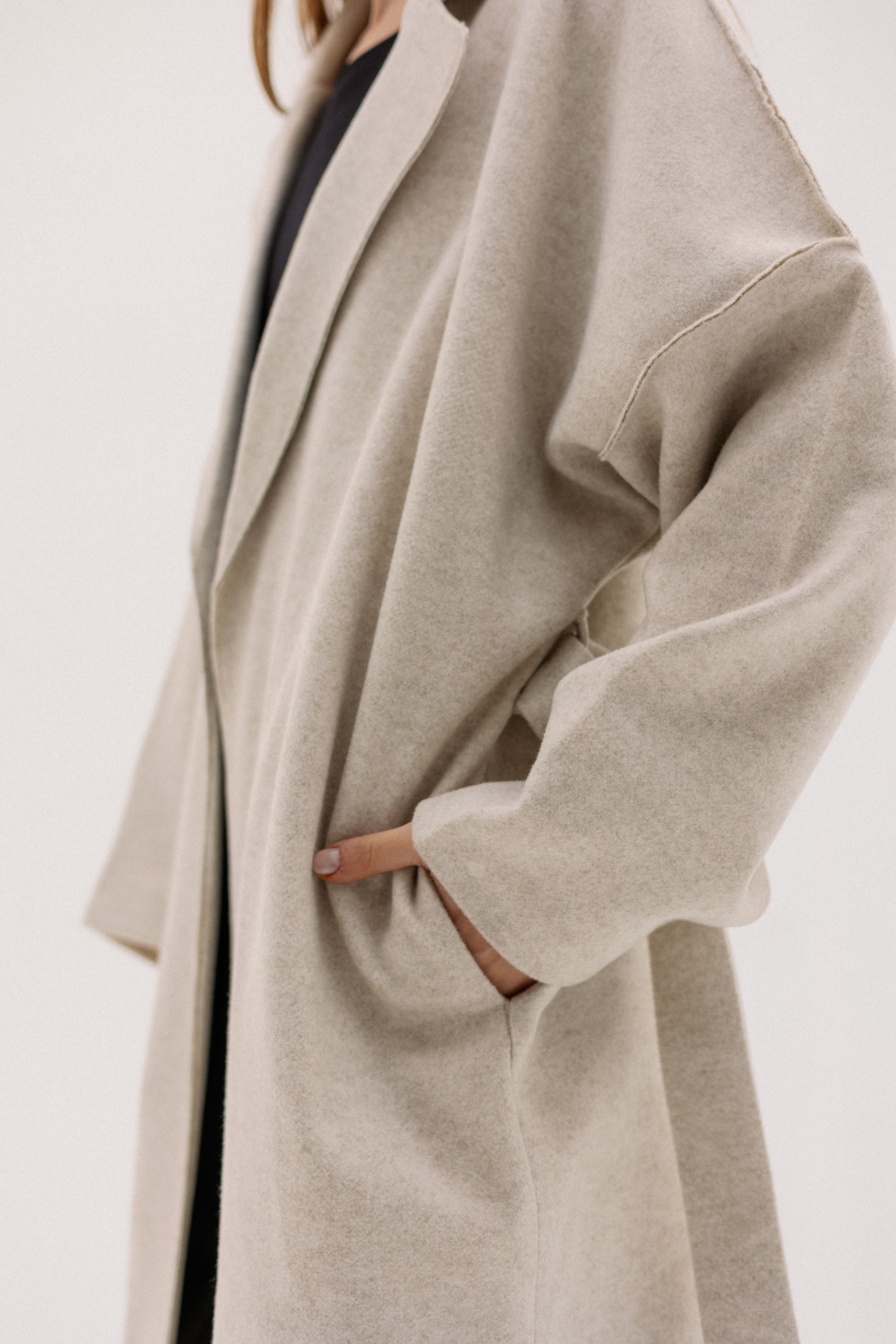 The Slate Slouch coat &nbsp BIEGE