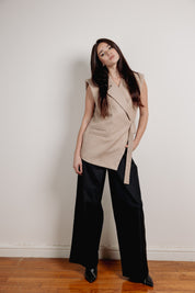 Asymmeteric Cut Blazer beige