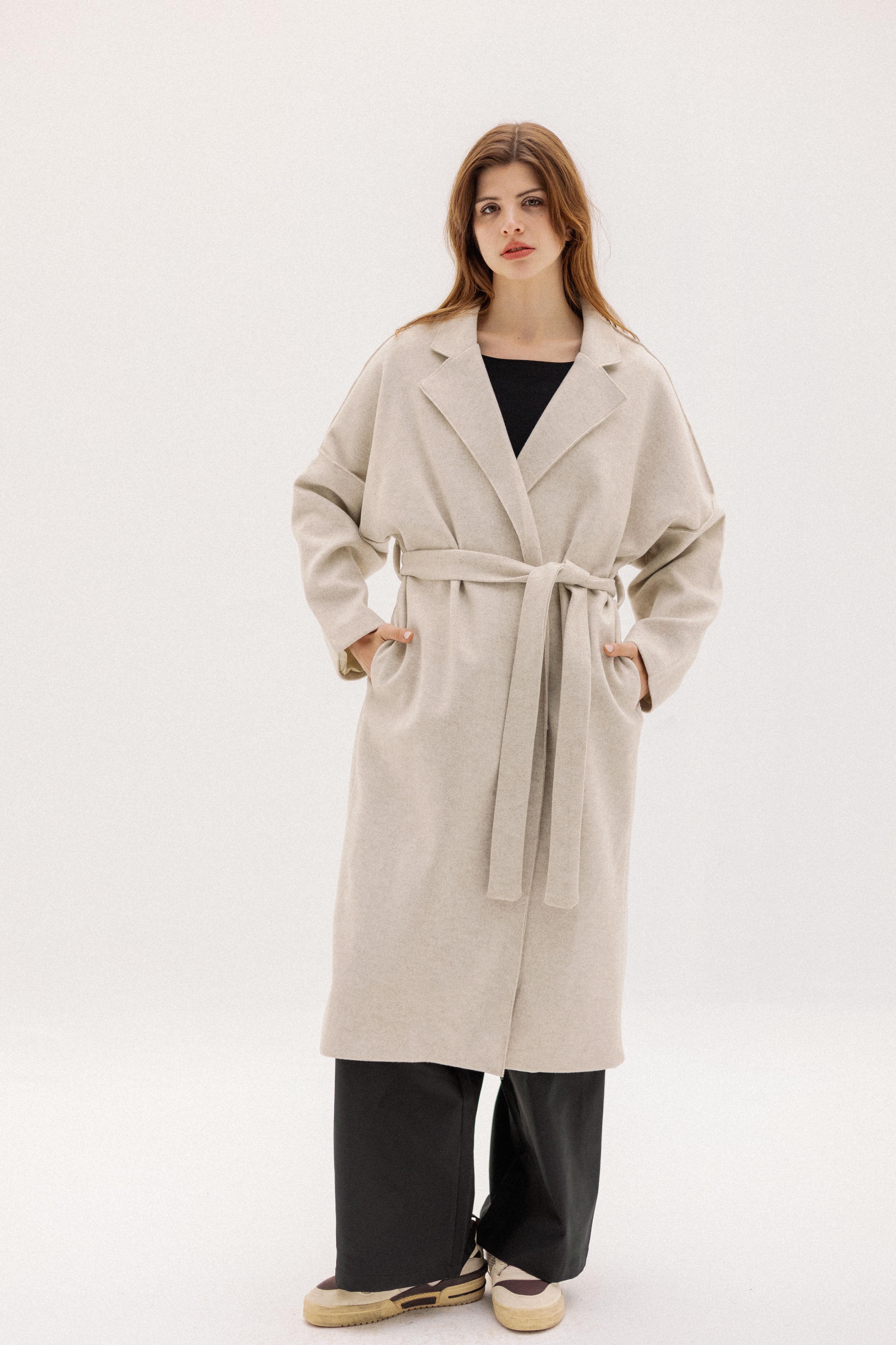 The Slate Slouch coat &nbsp BIEGE