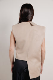 Asymmeteric Cut Blazer beige