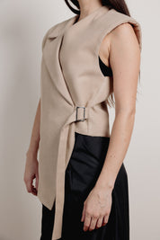 Asymmeteric Cut Blazer beige