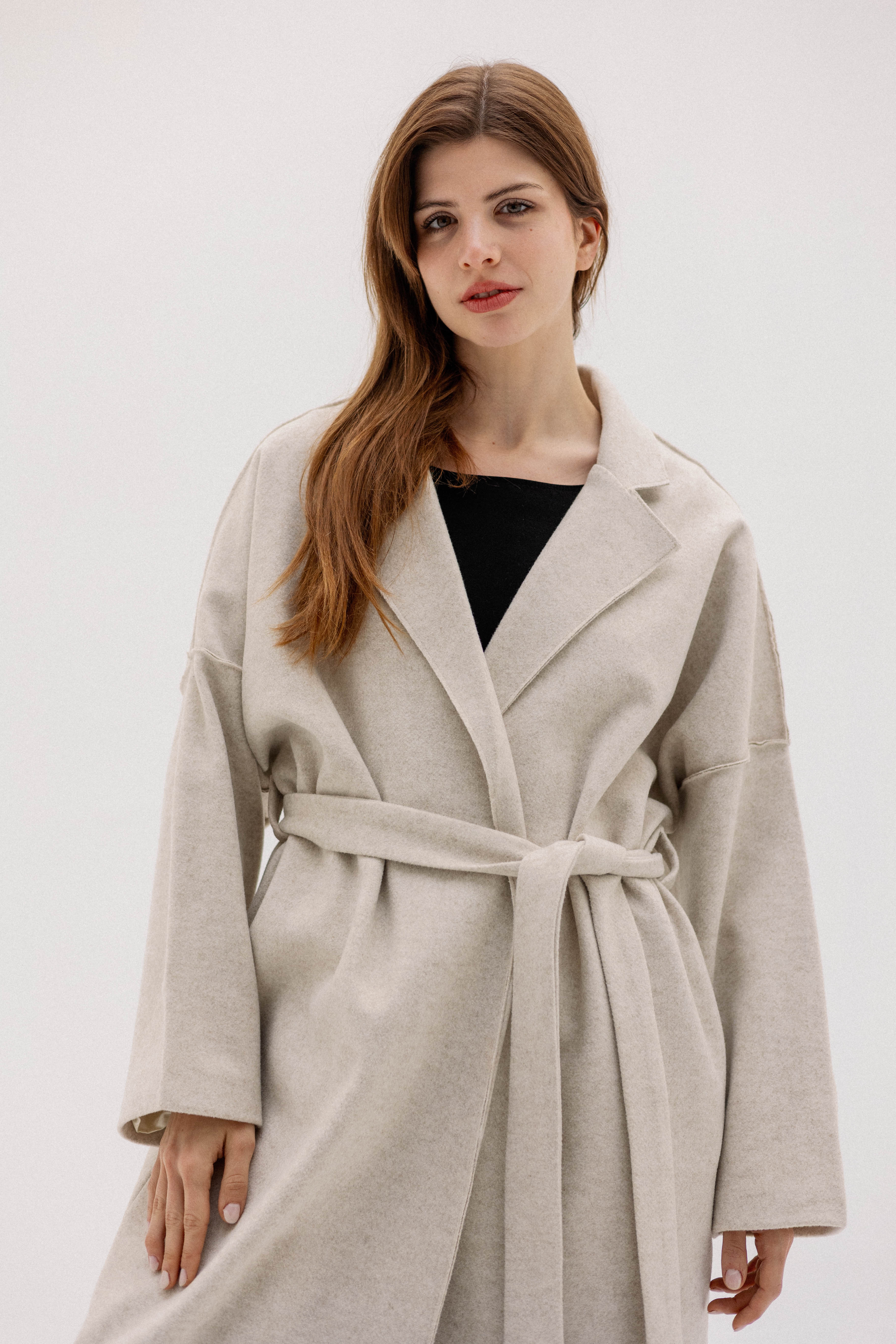 The Slate Slouch coat &nbsp BIEGE