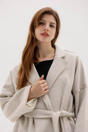 The Slate Slouch coat &nbsp BIEGE