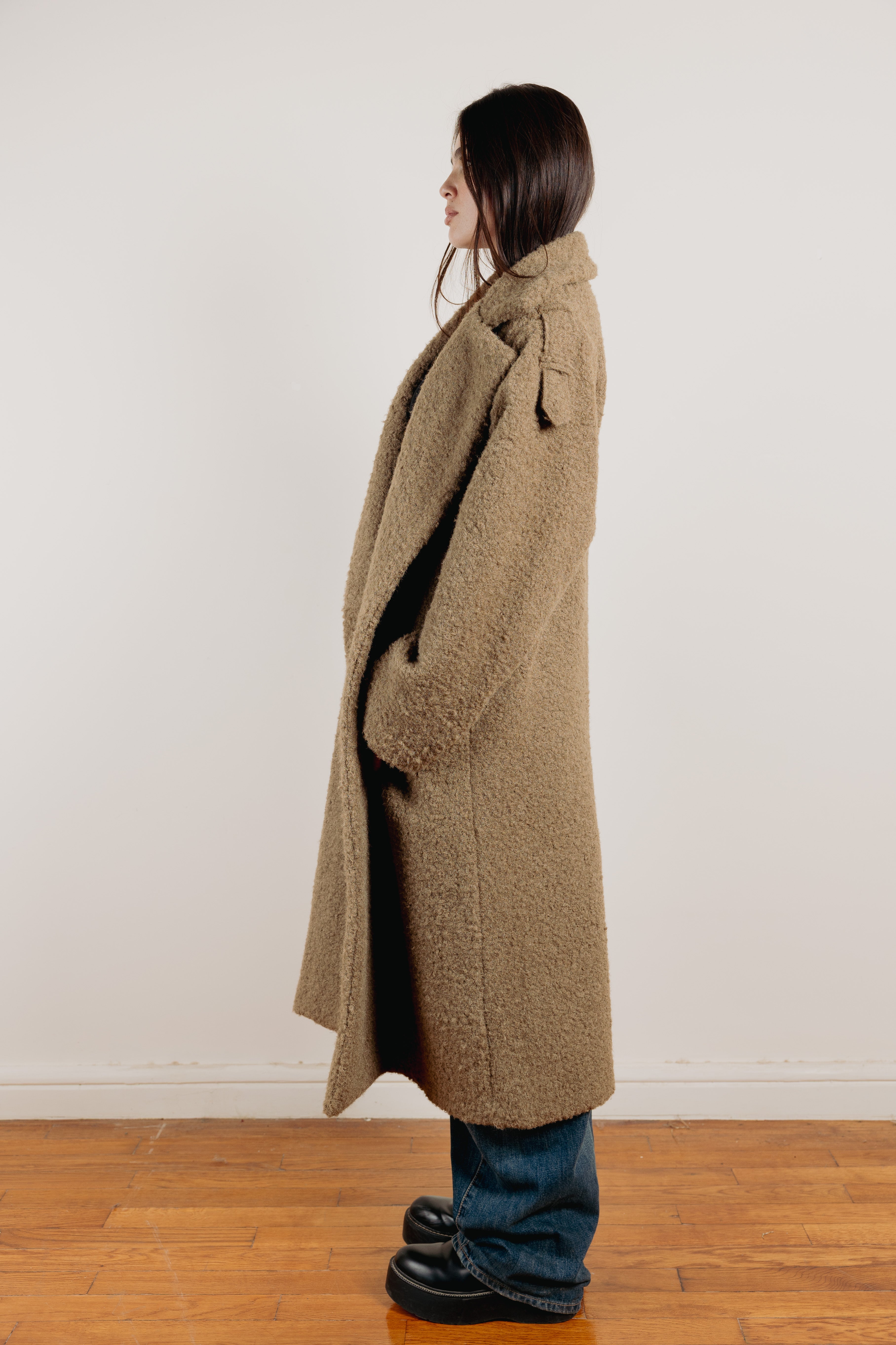 The frame coat Green