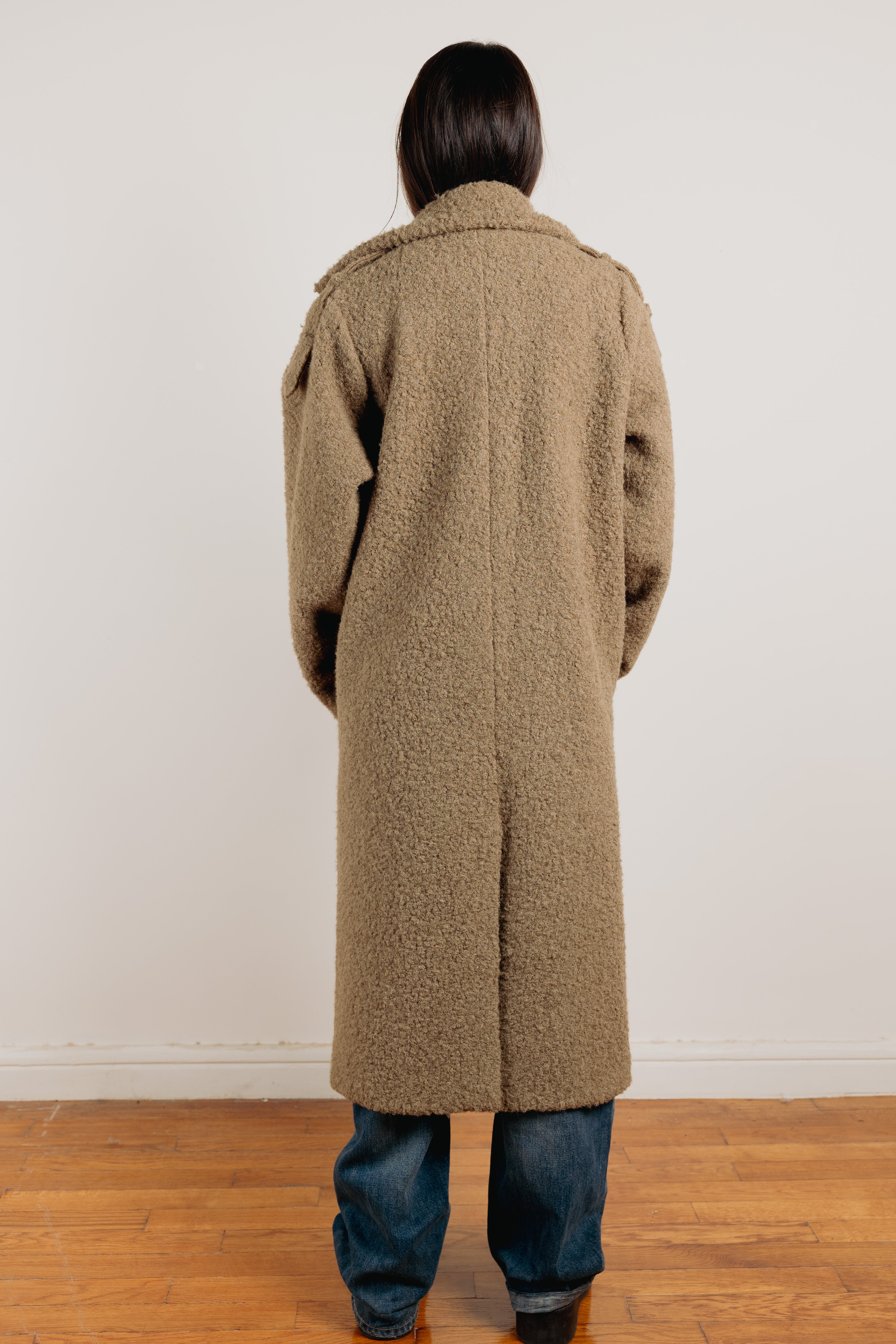 The frame coat Green