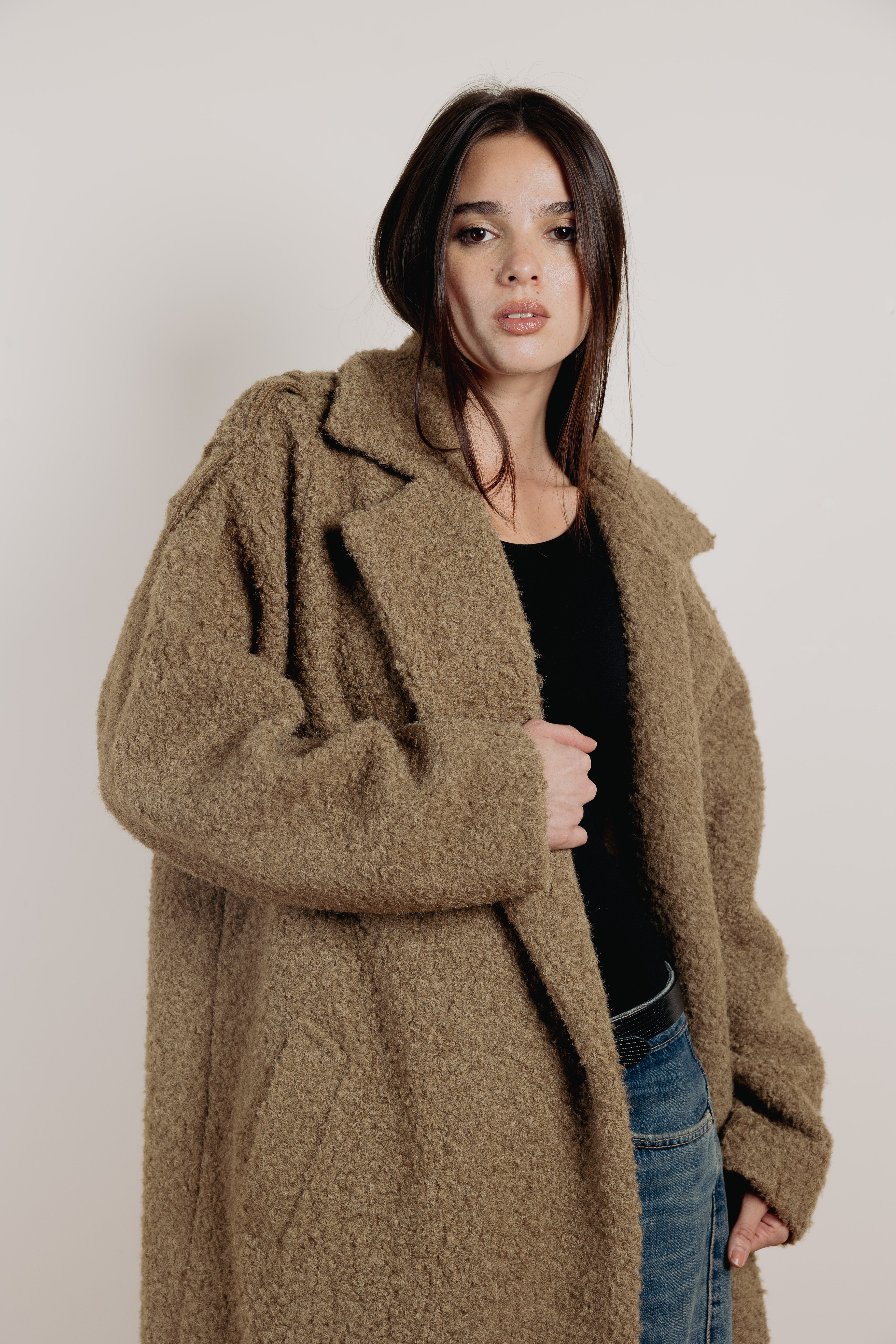 The frame coat Green