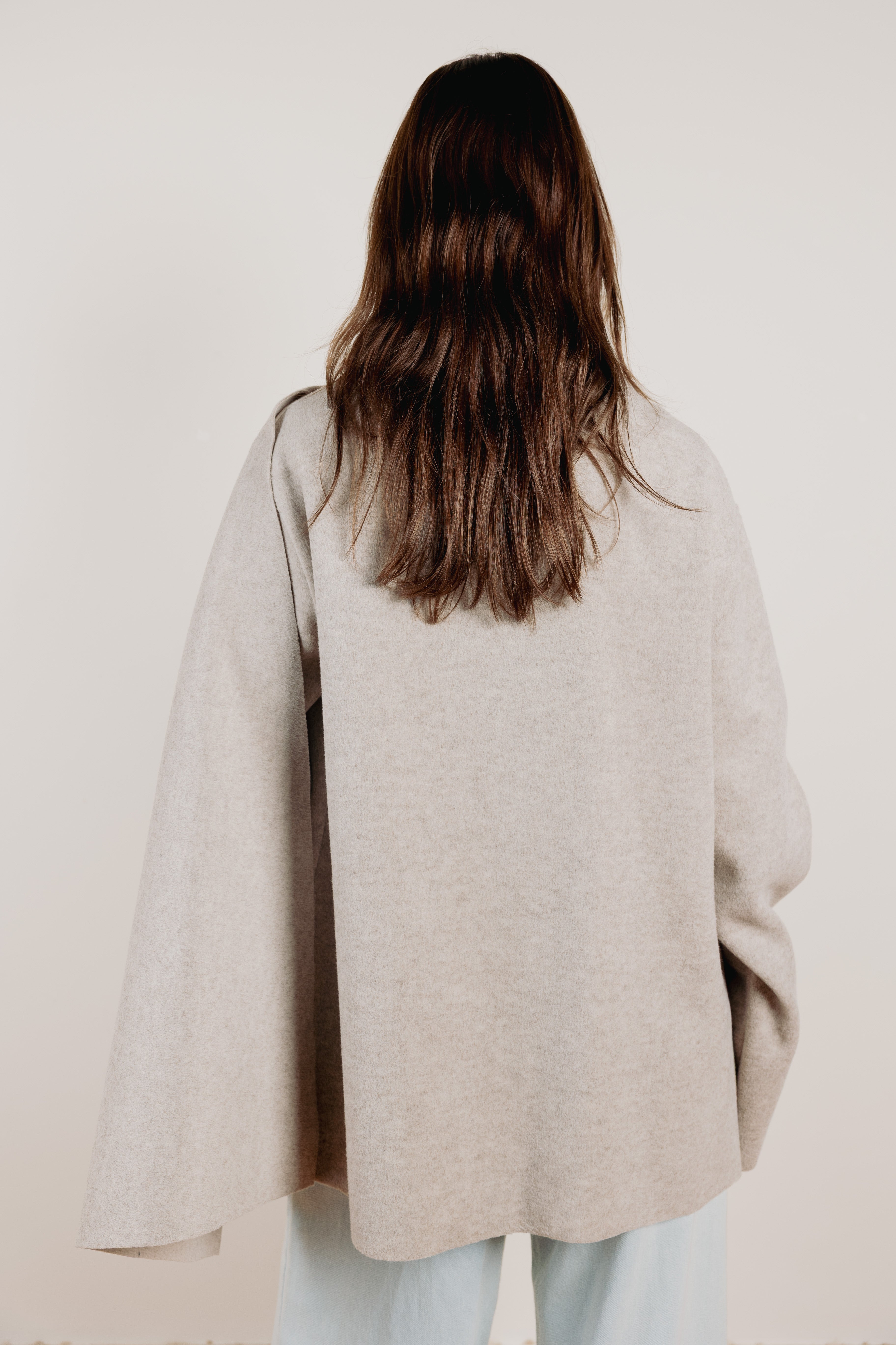 The enfold jacket  Beige