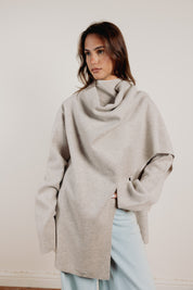 The enfold jacket  Beige