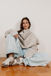 The enfold jacket  Beige