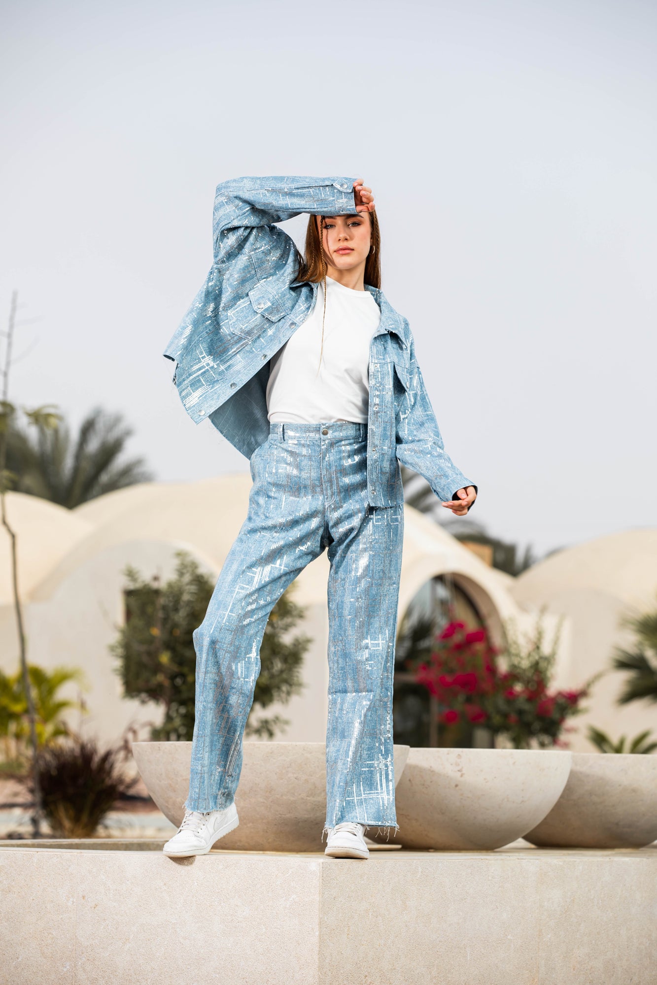 Sparkly Denim Pants