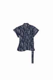 Navy Blue ripped denim S26-V22