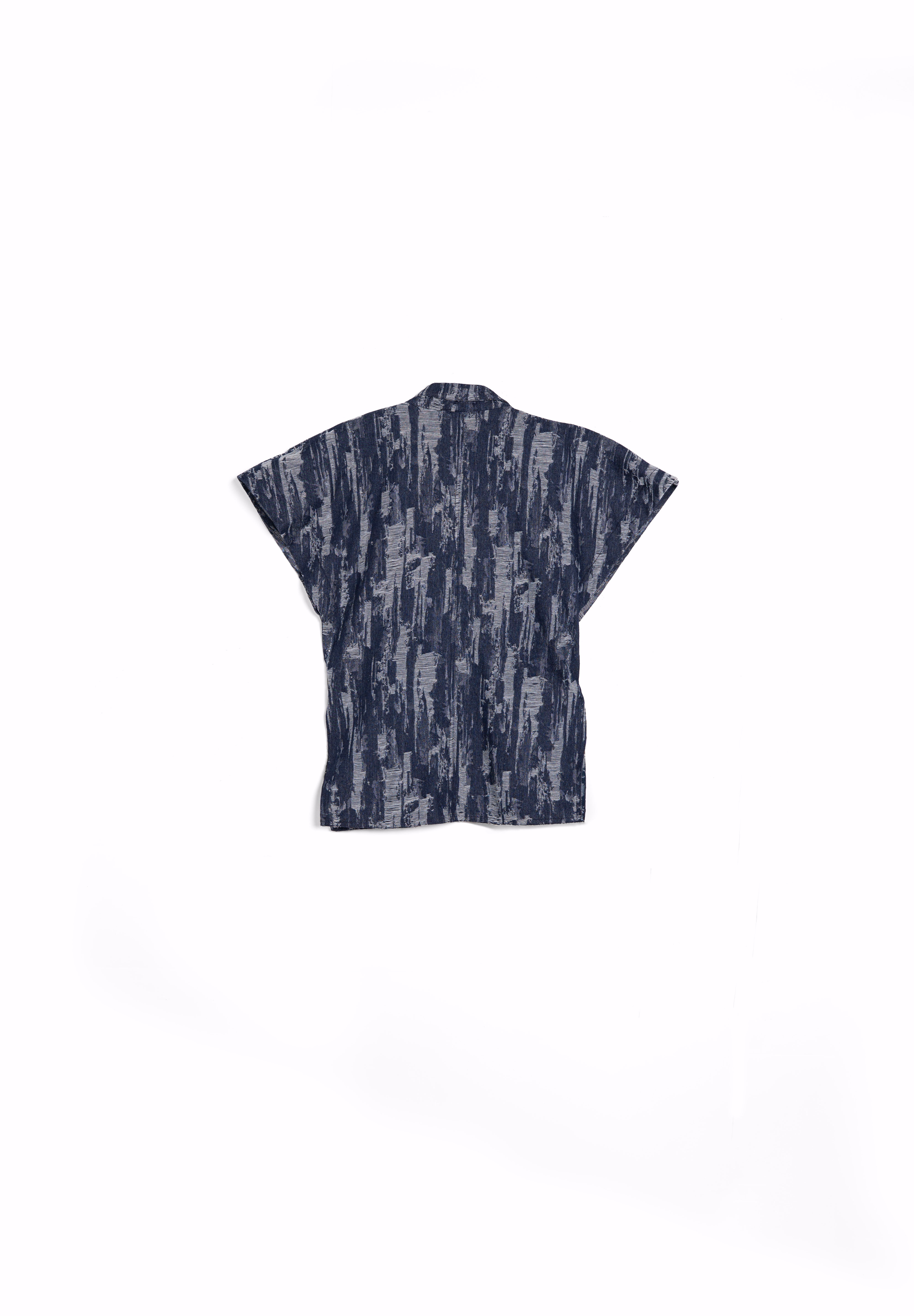 Navy Blue ripped denim S26-V22