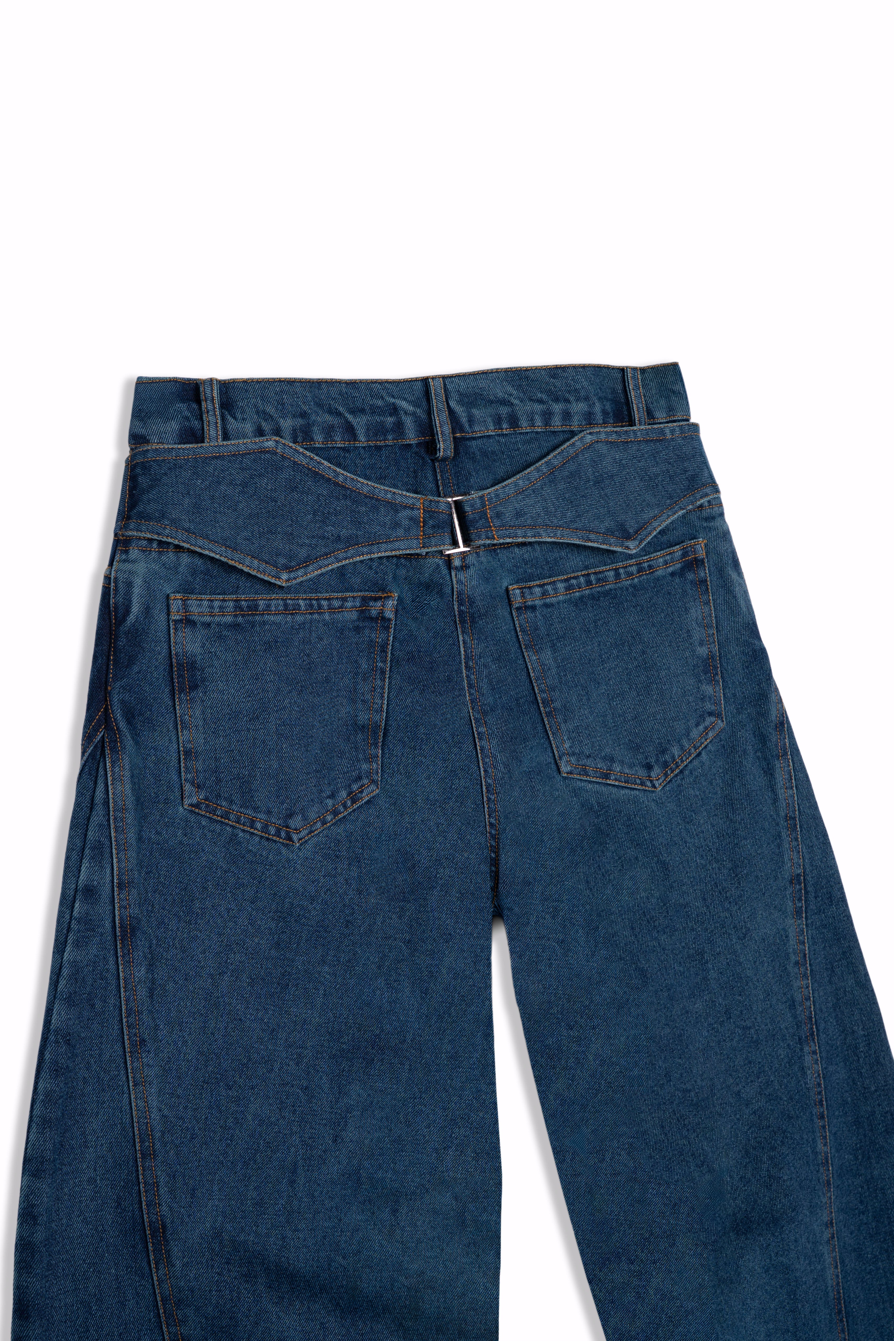 Indigo Ballon pants  S26-P15