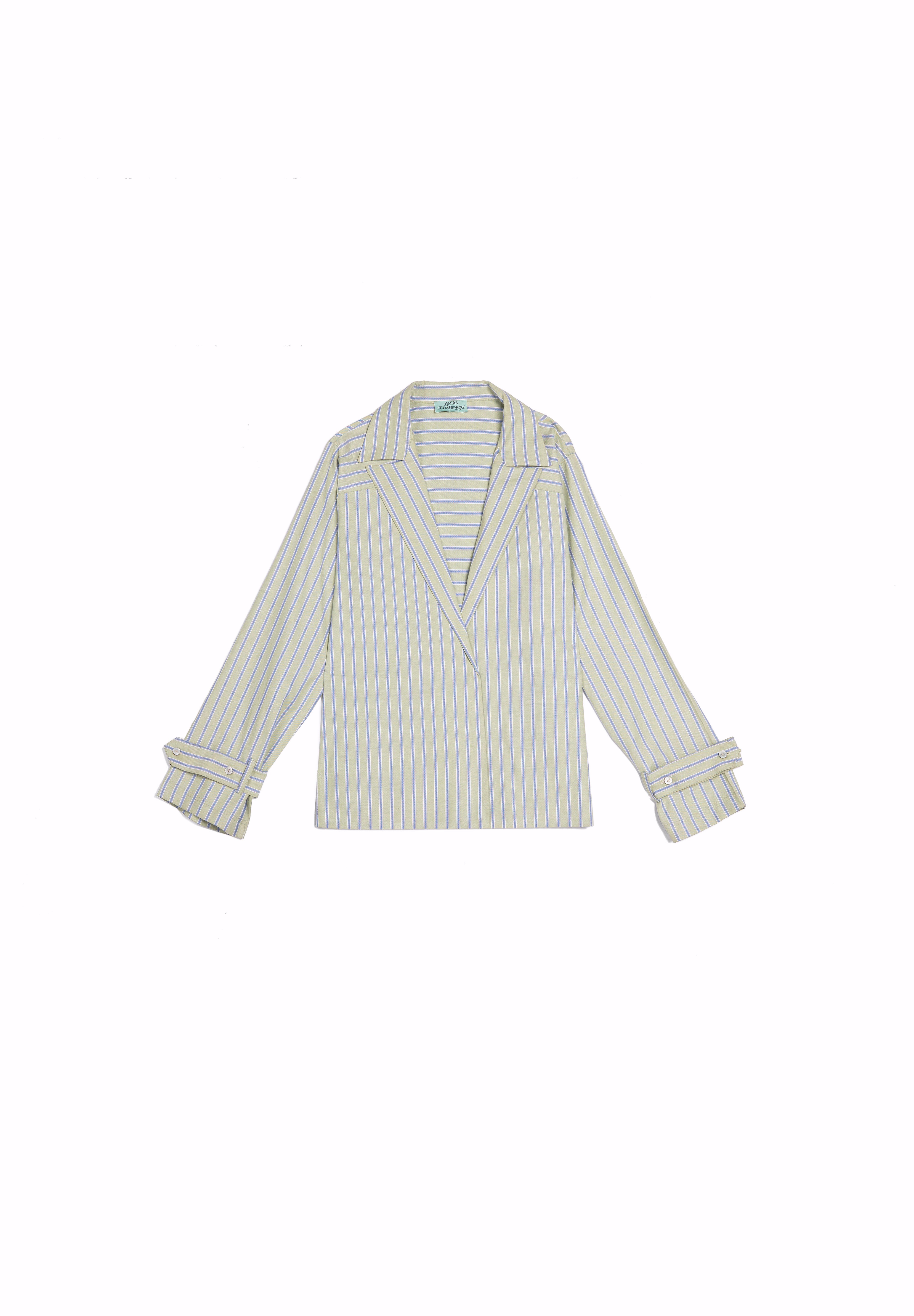 Light Green with White Stripes S26-CH08
