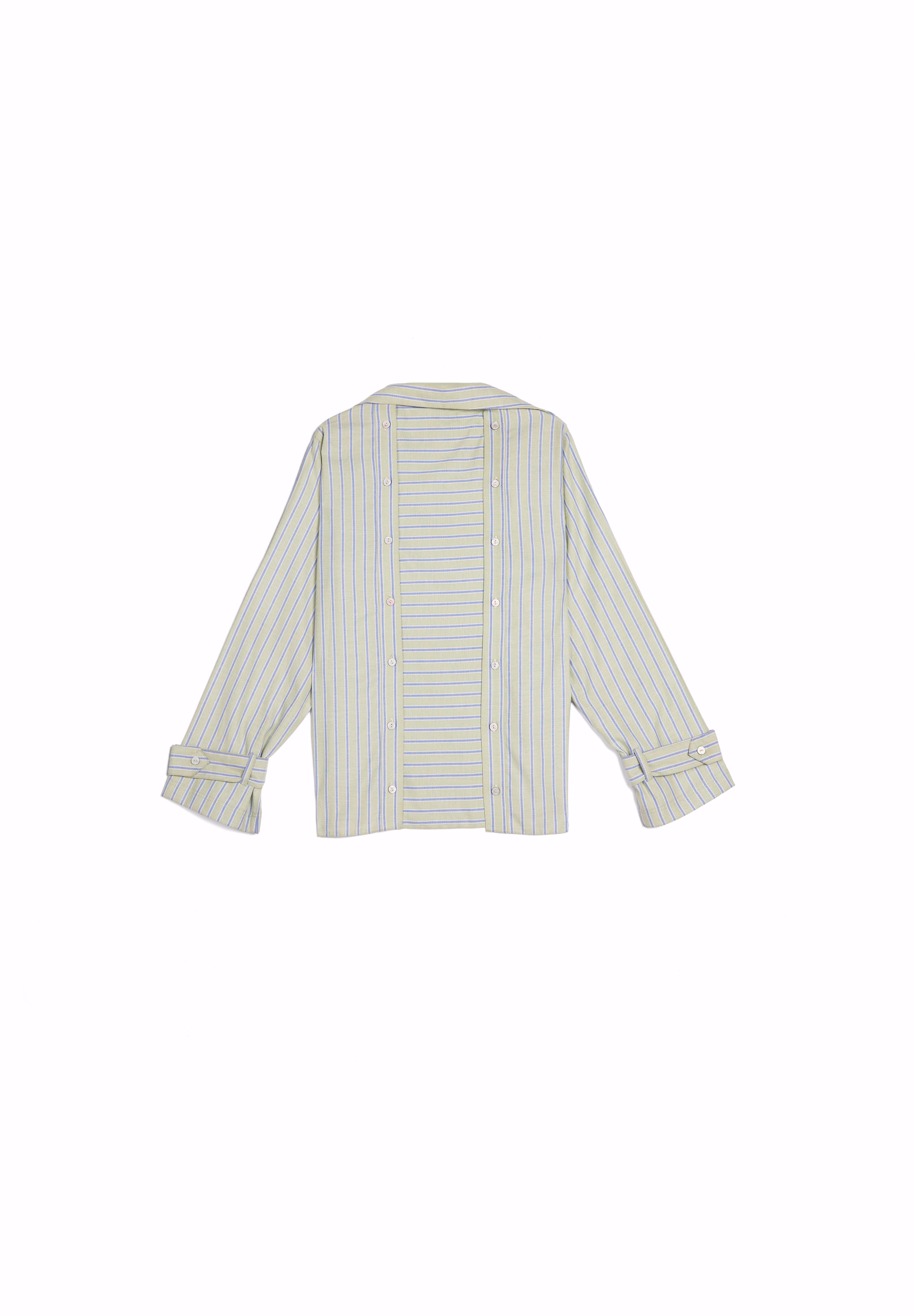 Light Green with White Stripes S26-CH08