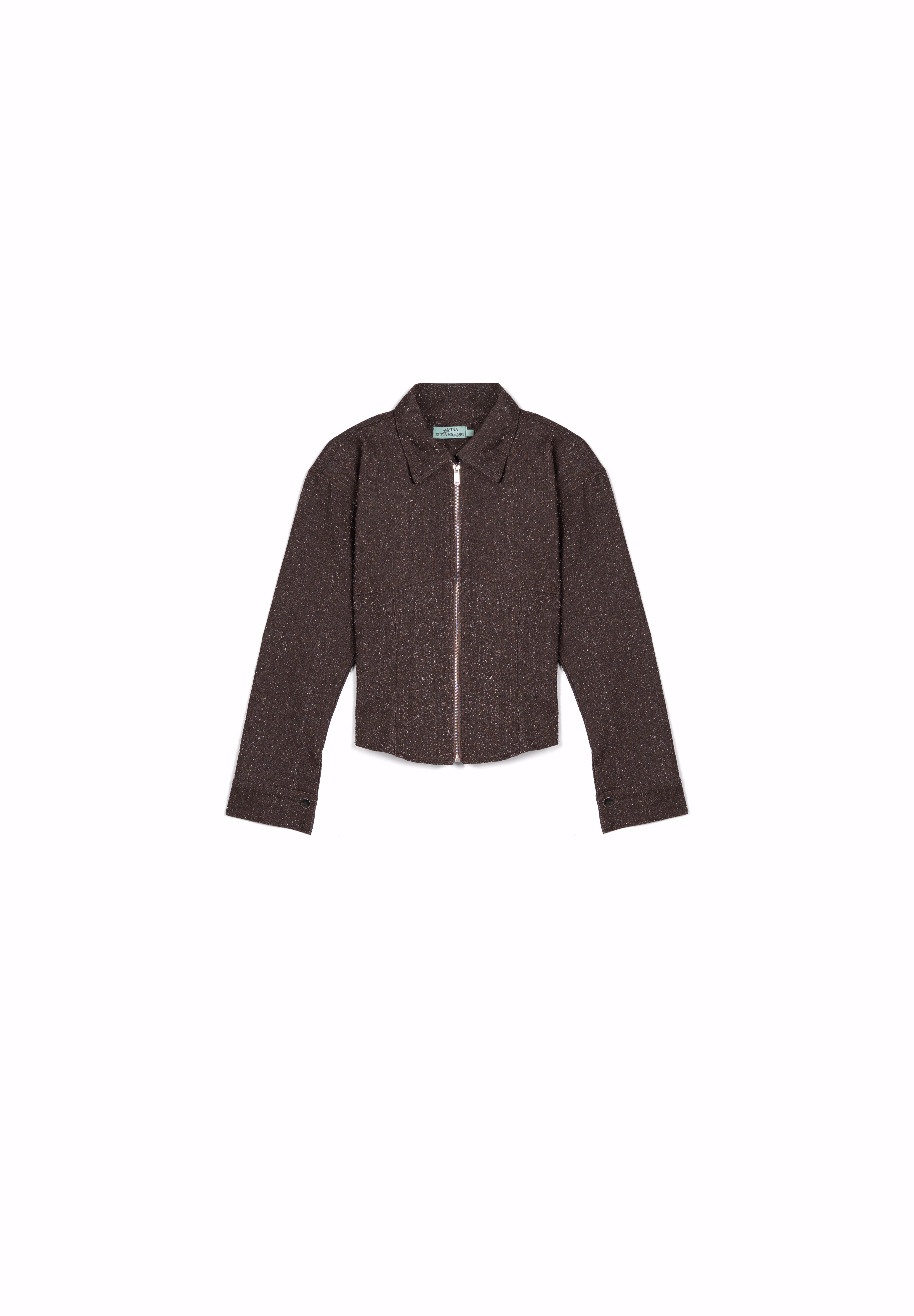 Chocolate brown with subtle cream speckling S26-J02