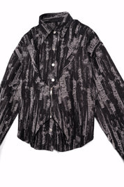 Black base with grey woven strokes S26-J05