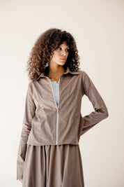 The Zip Poplin Shirt
