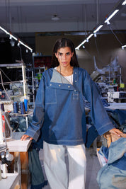 Indigo Craft Vest