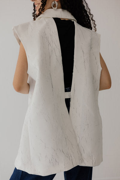 The Thunder Sharp Vest White