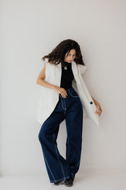 The Thunder Sharp Vest White