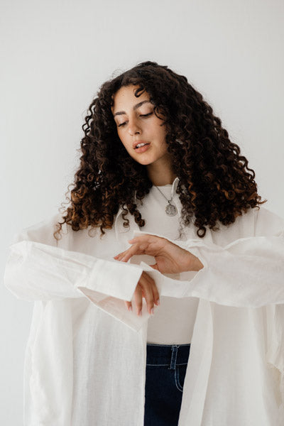 Luxe Linen Breeze Shirt WHITE