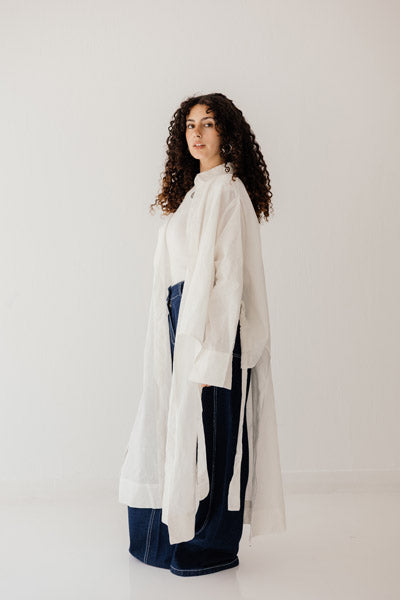 Luxe Linen Breeze Shirt WHITE