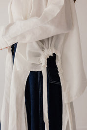 Luxe Linen Breeze Shirt WHITE