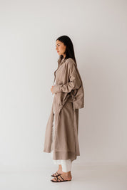 Luxe Linen Breeze Shirt CAFE