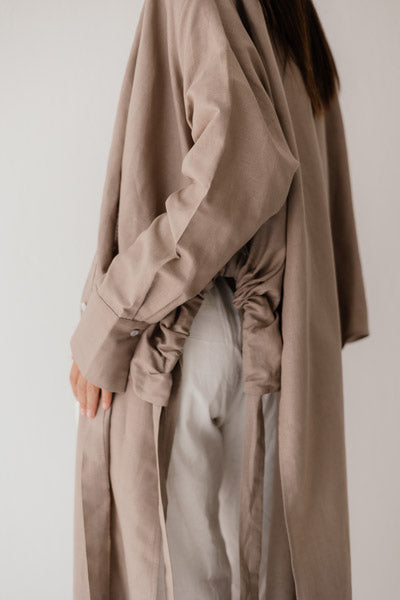 Luxe Linen Breeze Shirt CAFE