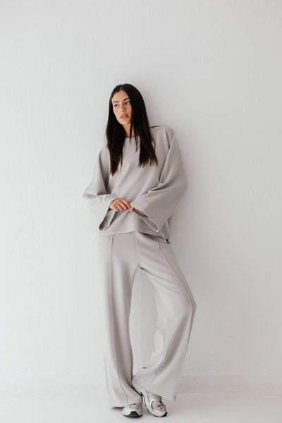 The Flow Form Top Gray