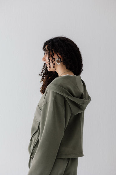 Air & Earth Top Olive
