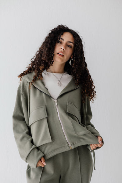 Air & Earth Top Olive