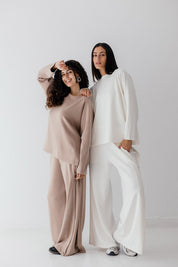 Luna Lounge Top White