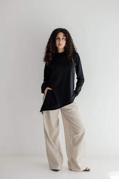 The Asymmetry Tee BLACK