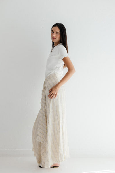 The Coastal Wrap Skirt Yellow