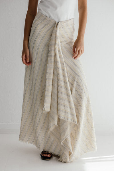 The Coastal Wrap Skirt Yellow